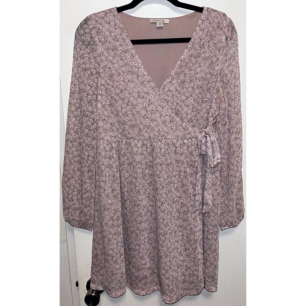 Lilac Floral Wrap Dress from American Eagle